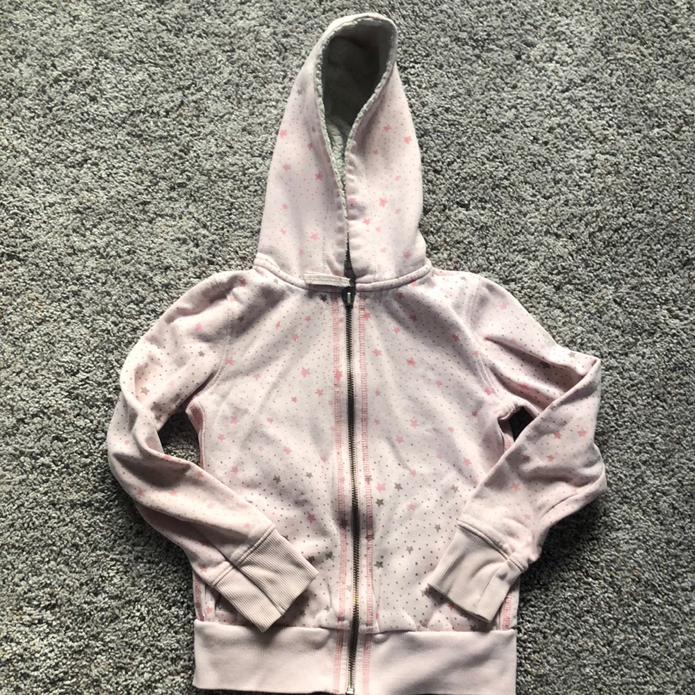 Hooded zip up sweatshirt